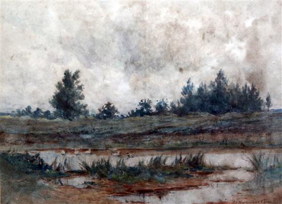 J. E. Mackintosh-Gow Farm scenes and view of a war memorial